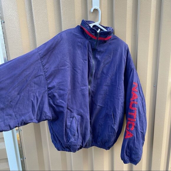 Vintage Nautica Spell-out Sleeve Oversized jacket - Picture 3 of 5